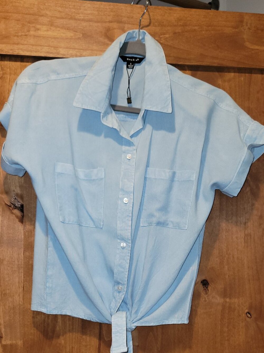 Sim&Sam Button up Tie Shirt